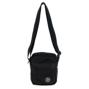 Stone Island Black Polyamide Crossbody Men's Bag